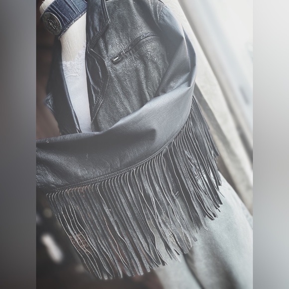 Leather jacket VINTAGE FRINGE JACKET - Picture 6 of 10